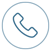 A simple icon of a phone handset inside a circle, representing a phone or call function.