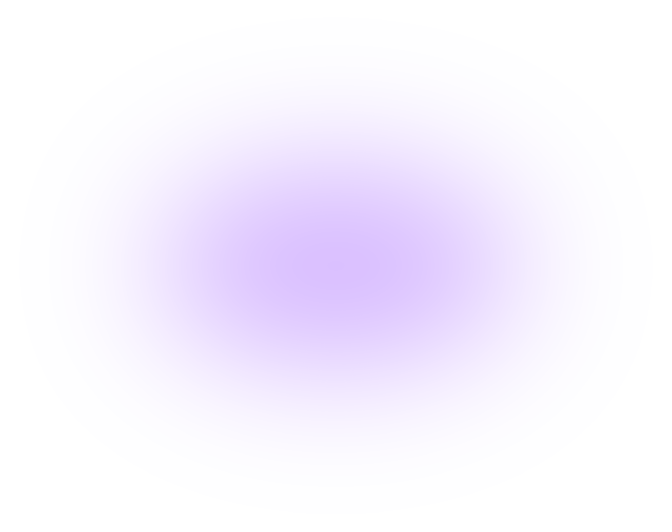 A soft, blurred gradient with a purple center that gradually fades outward to white, creating a gentle, glowing effect.